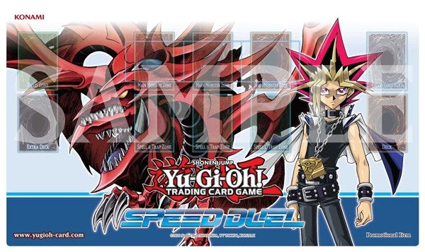 Image for Yu-Gi-Oh! 2021 Speed Duel Game Mat - Slifer the Sky Dragon and Yami Yugi - Playmats