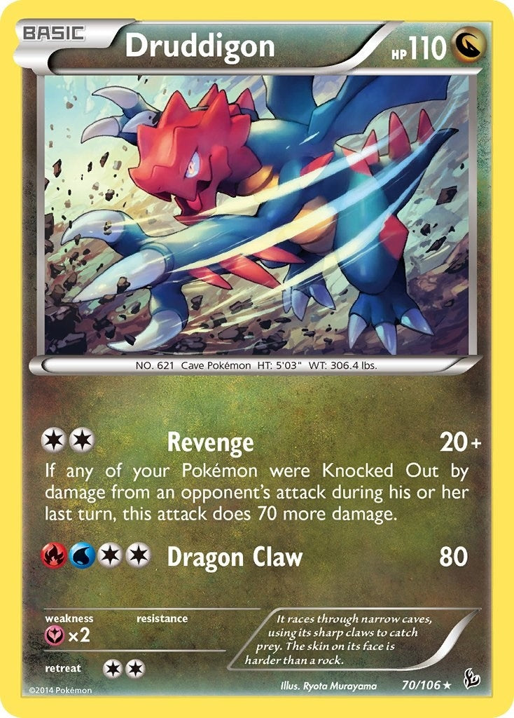Image for Druddigon - 70/106 (Flashfire) (070/106) (Deck Exclusives) (PR) - Pokemon