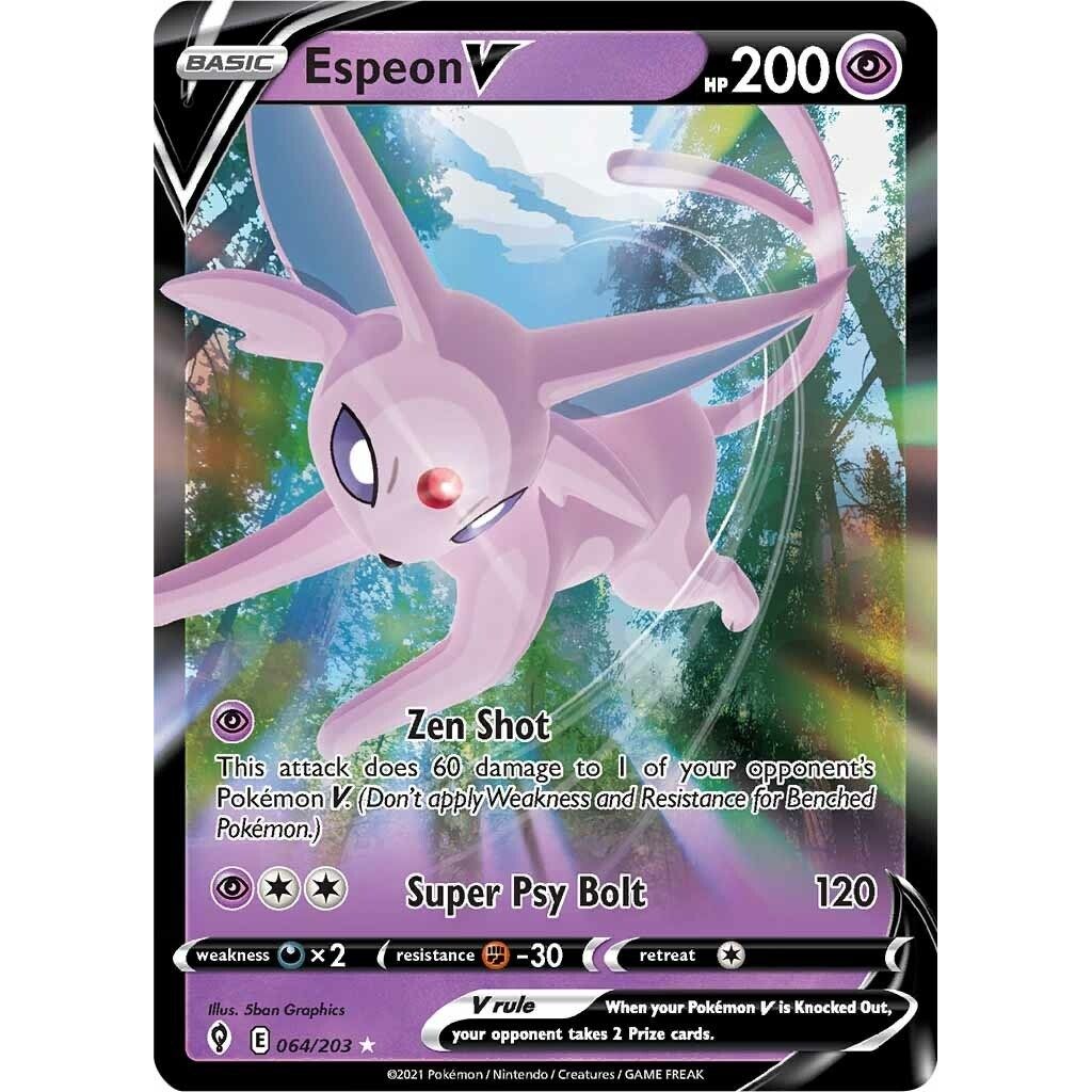 Espeon V (064/203) (SWSH07: Evolving Skies) - PokeBox USA