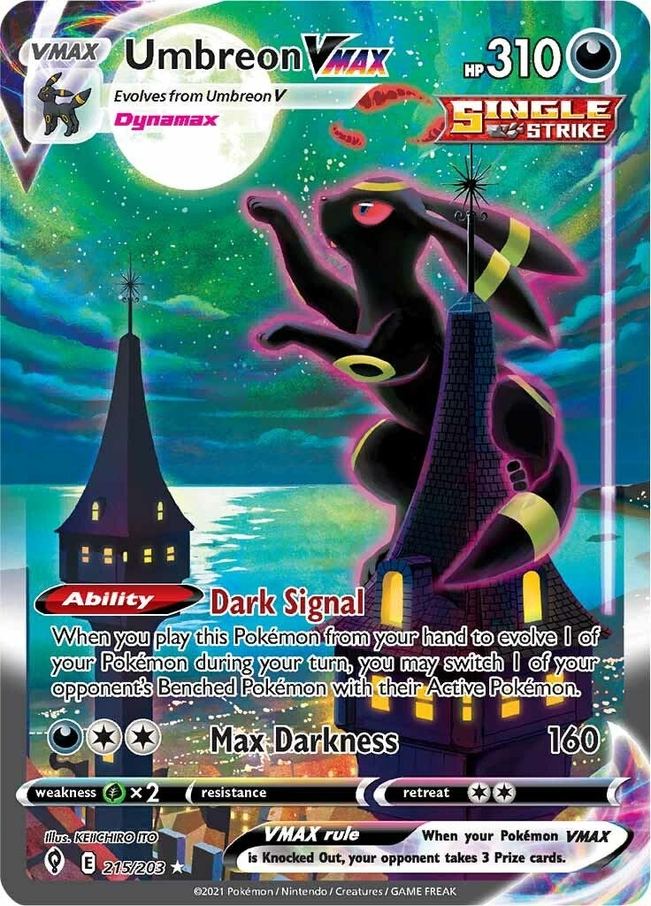 Image for Umbreon VMAX (Alternate Art Secret) (215/203) (SWSH07: Evolving Skies) (SWSH07) - Pokemon