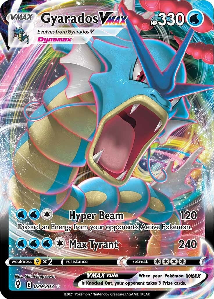 Image for Gyarados VMAX (029/203) (SWSH07: Evolving Skies) (SWSH07) - Pokemon