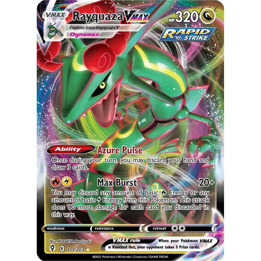 Rayquaza VMAX (111/203) (SWSH07: Evolving Skies) - PokeBox USA