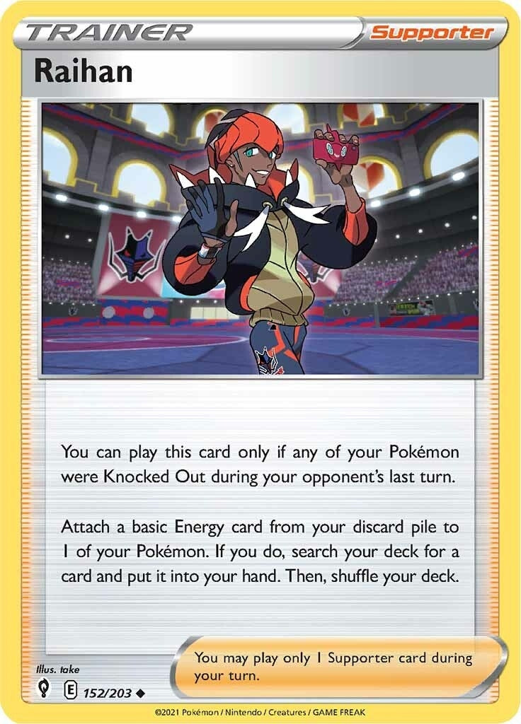 Image for Raihan (152/203) (SWSH07: Evolving Skies) (SWSH07) - Pokemon