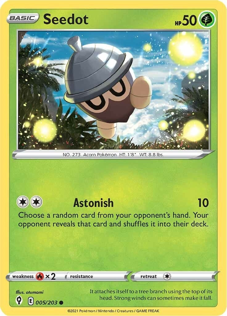 Image for Seedot (005/203) (SWSH07: Evolving Skies) (SWSH07) - Pokemon