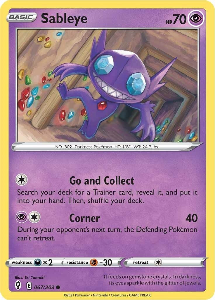 Image for Sableye (067/203) (SWSH07: Evolving Skies) (SWSH07) - Pokemon