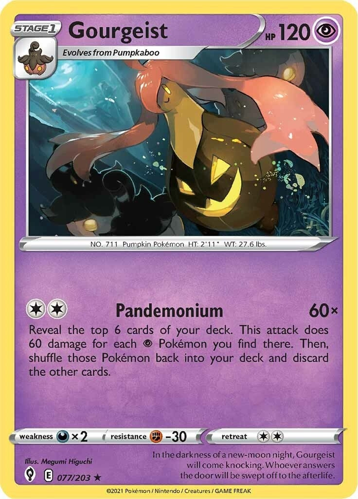 Image for Gourgeist (077/203) (SWSH07: Evolving Skies) (SWSH07) - Pokemon