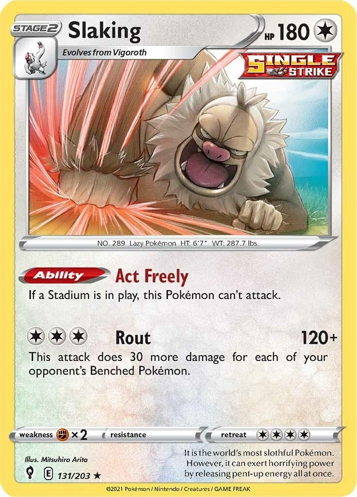 Image for Slaking (131/203) (SWSH07: Evolving Skies) (SWSH07) - Pokemon