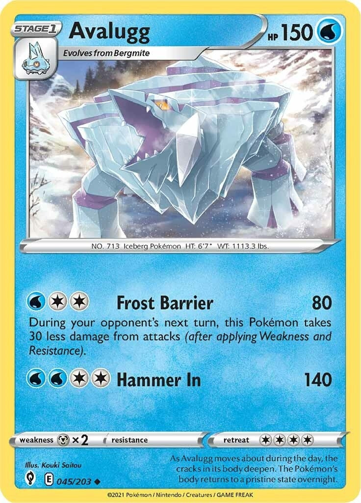 Image for Avalugg (045/203) (SWSH07: Evolving Skies) (SWSH07) - Pokemon