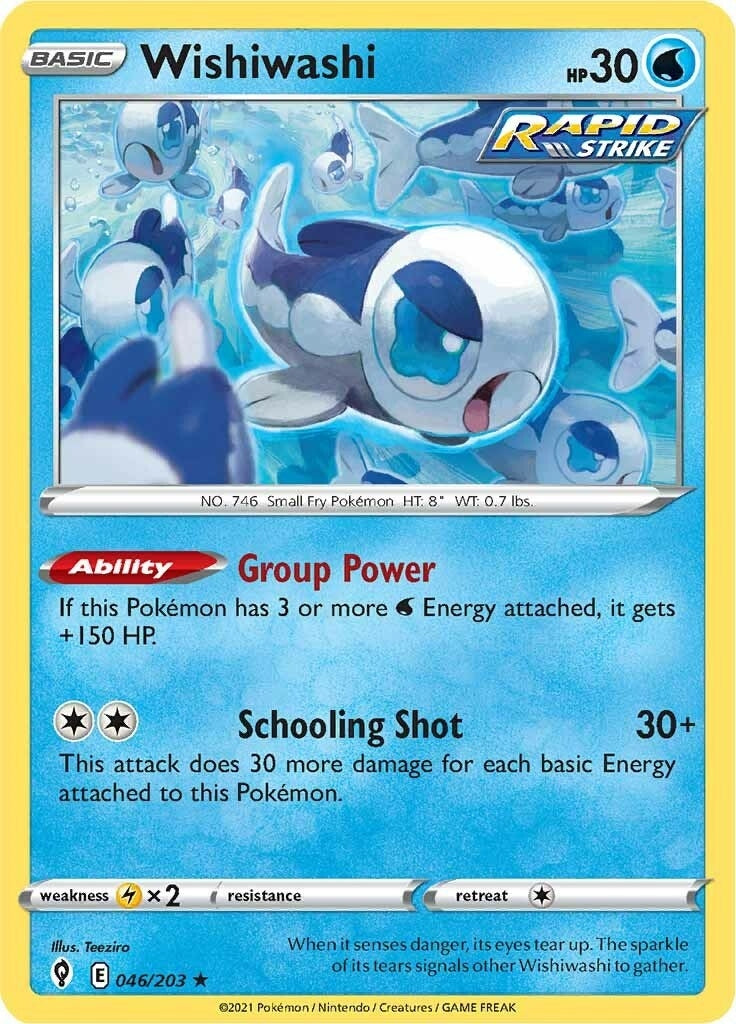 Image for Wishiwashi (046/203) (SWSH07: Evolving Skies) (SWSH07) - Pokemon