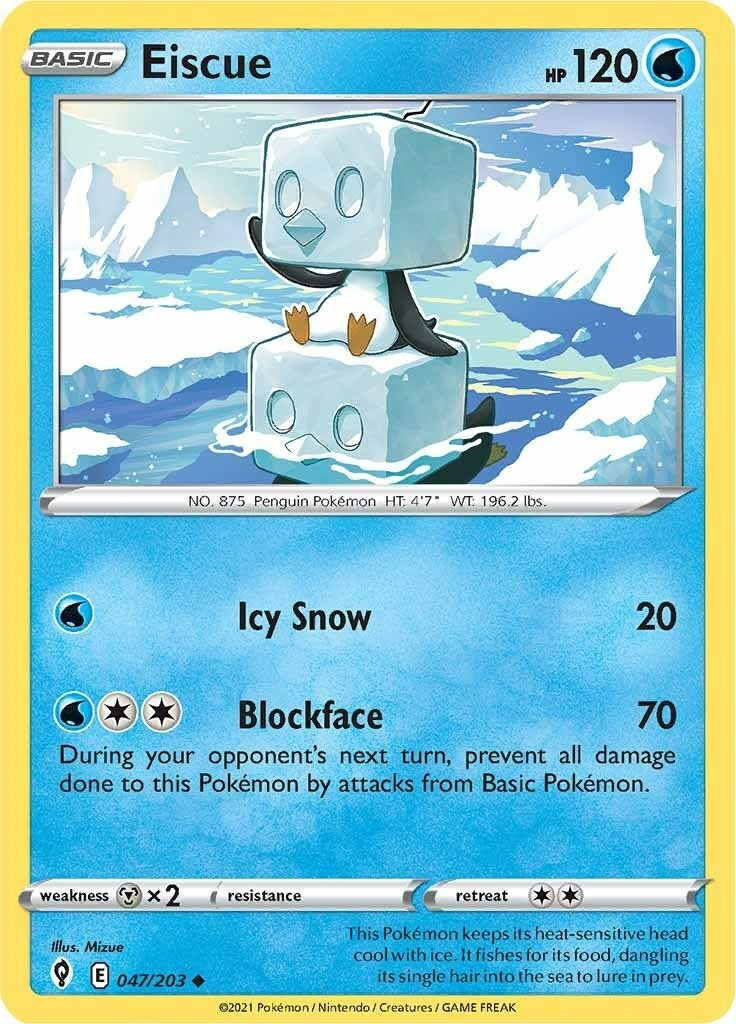 Image for Eiscue (047/203) (SWSH07: Evolving Skies) (SWSH07) - Pokemon