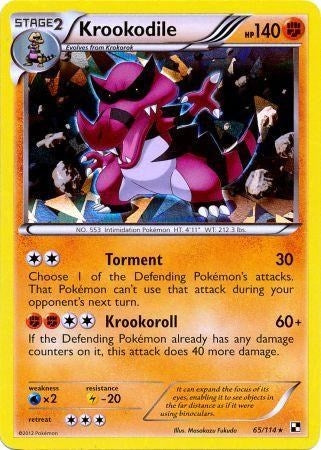 Image for Krookodile - 65/114 (Cracked Ice Holo) (065/114) (Blister Exclusives) (BLE) - Pokemon