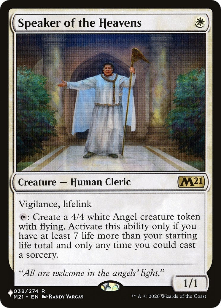 Speaker of the Heavens (038/274) (The List Reprints)