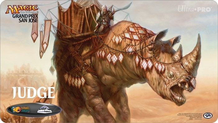 Image for Magic Grand Prix 2015 Playmat: San Jose - Siege Rhino (Judge) - Playmats