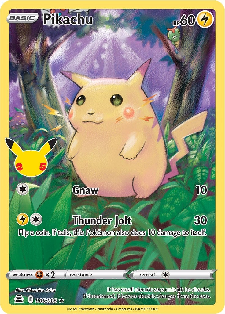 Pikachu (005/025) (Celebrations) - PokeBox USA
