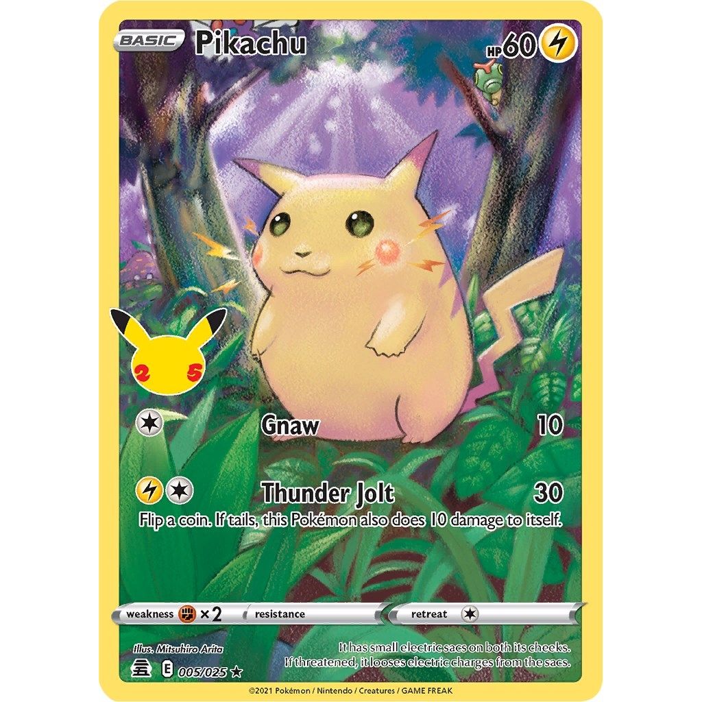 Pikachu (005/025) (Celebrations) - PokeBox USA