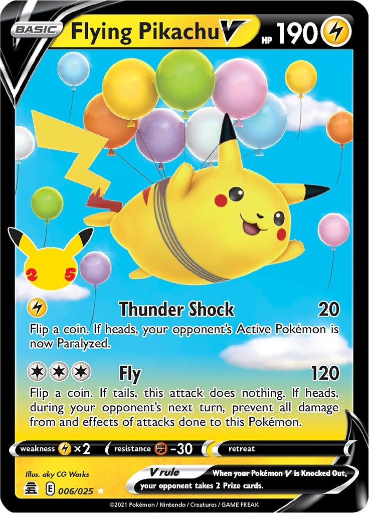 Flying Pikachu V (006/025) (Celebrations) - PokeBox USA