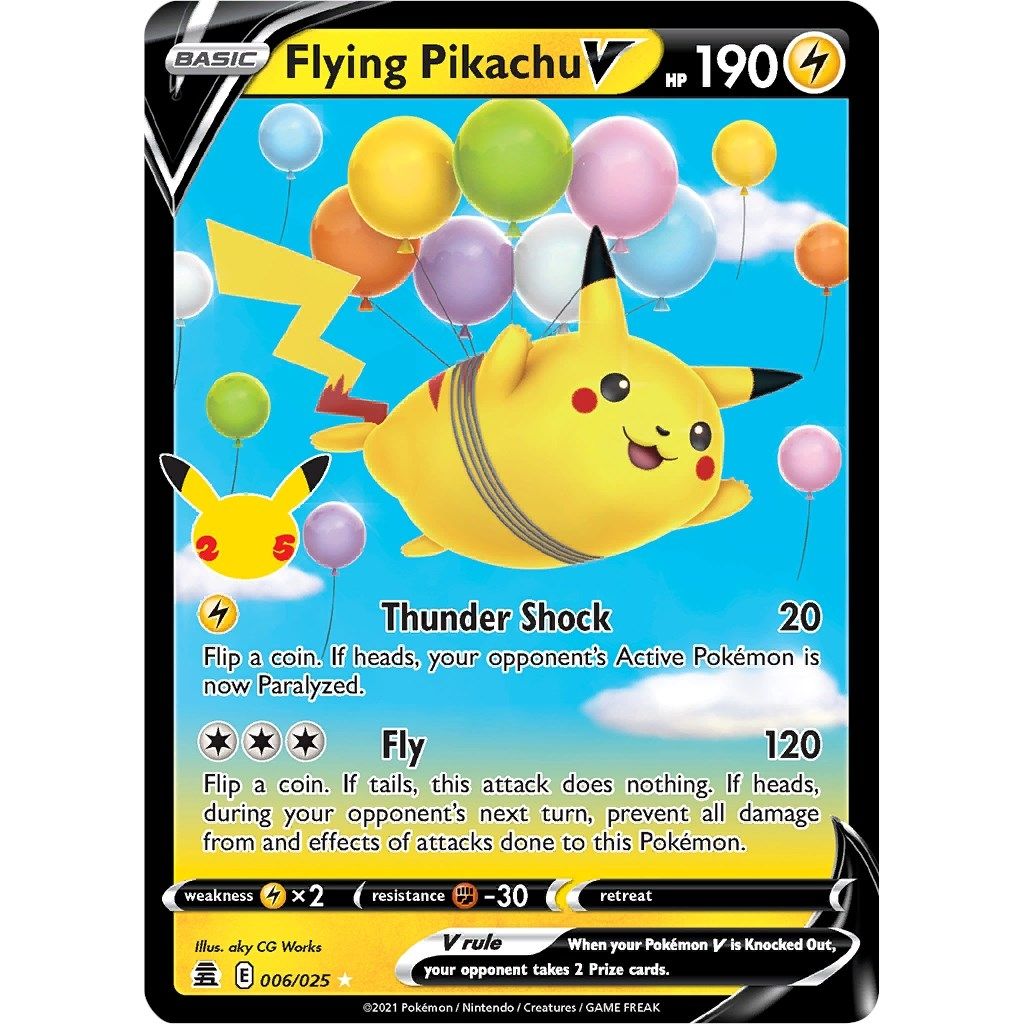 Flying Pikachu V (006/025) (Celebrations) - PokeBox USA