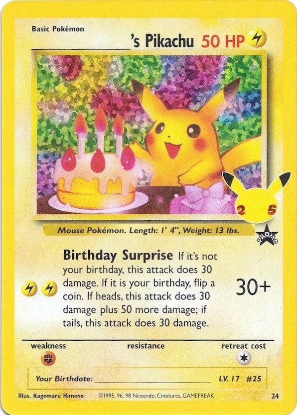 ______'s Pikachu (24/53) (Celebrations: Classic Collection) - PokeBox USA