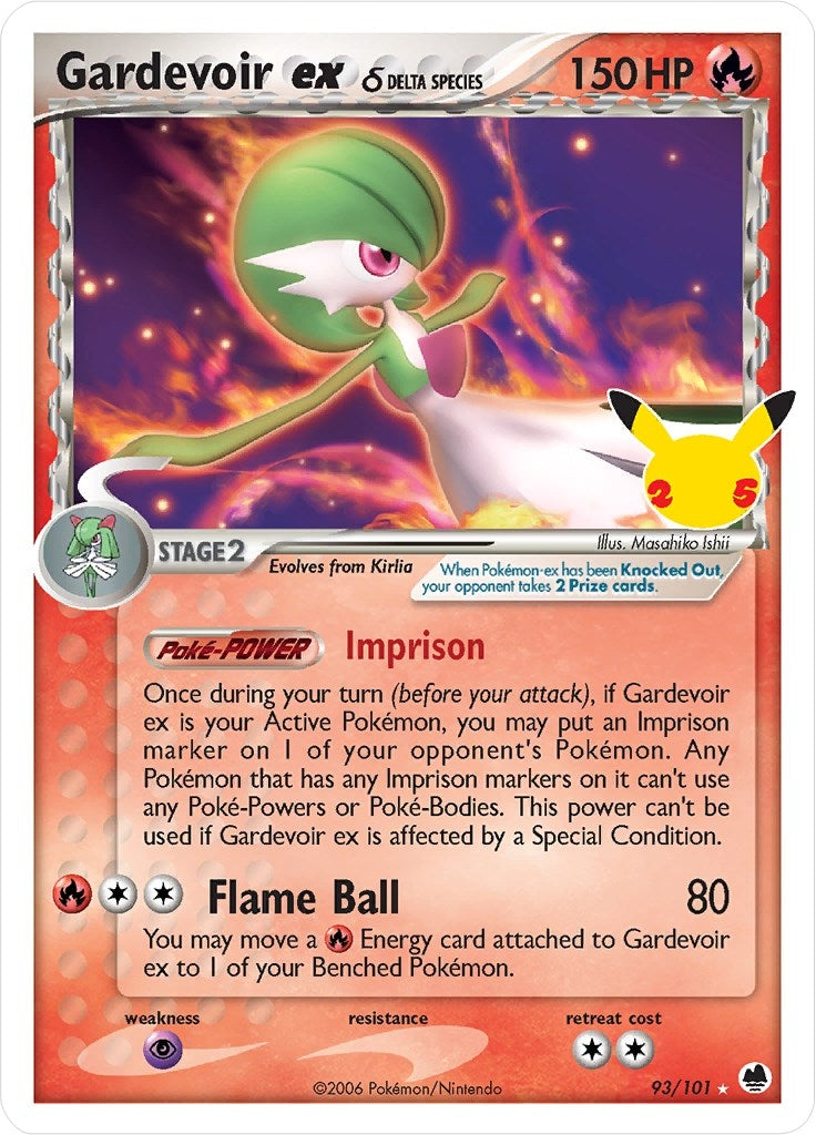 Gardevoir ex (Delta Species) (93/101) (Celebrations: Classic Collection)