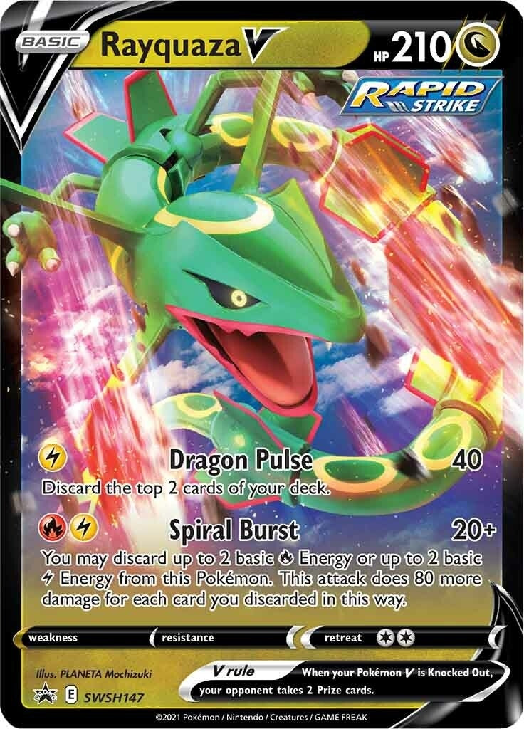 Rayquaza V - SWSH147 (SWSH147) (SWSH: Sword & Shield Promo Cards) - PokeBox USA