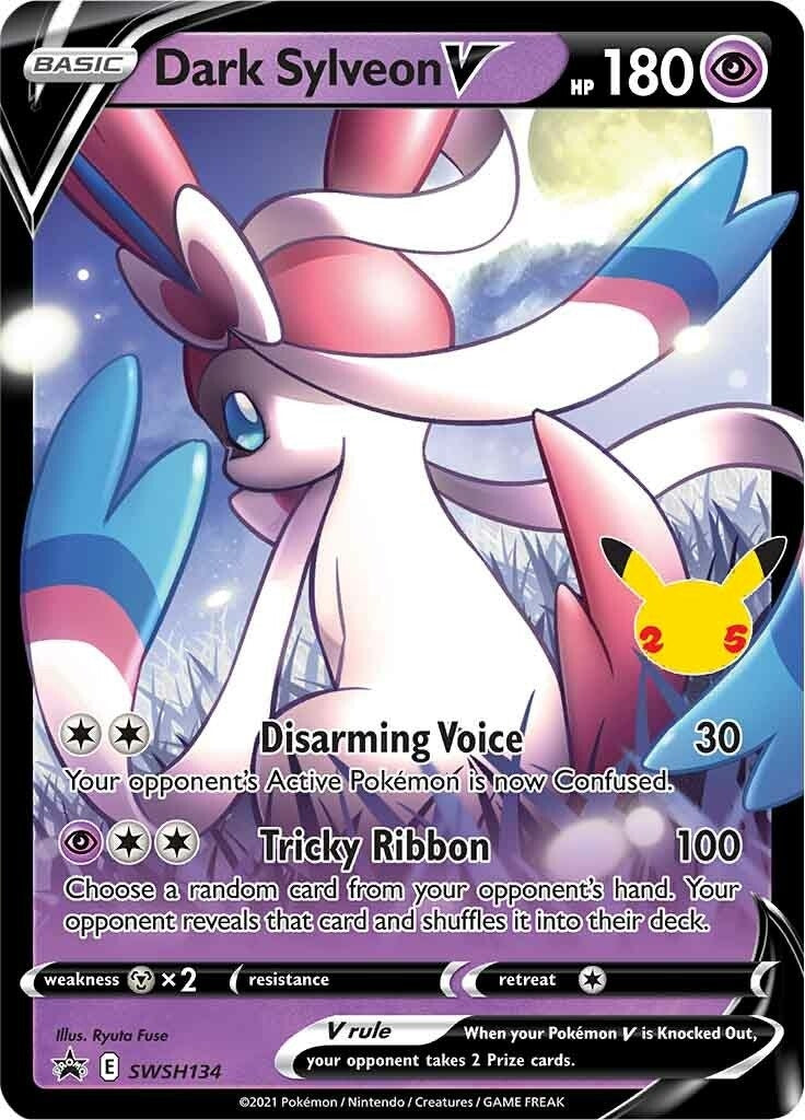 Dark Sylveon V - SWSH134 (SWSH134) (SWSH: Sword & Shield Promo Cards) - PokeBox USA
