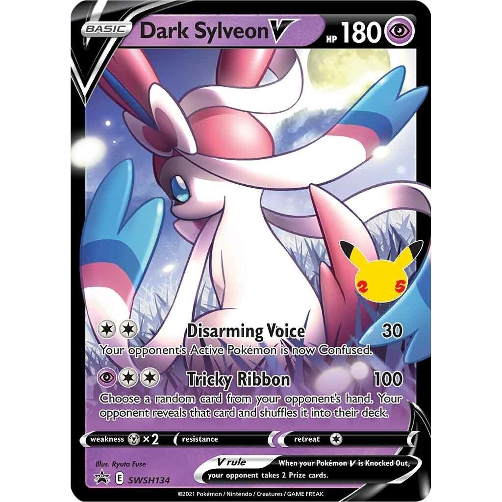 Dark Sylveon V - SWSH134 (SWSH134) (SWSH: Sword & Shield Promo Cards) - PokeBox USA