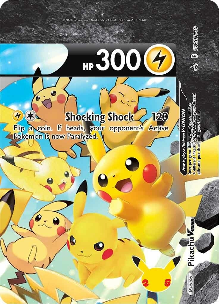 Pikachu V-Union - SWSH140 (SWSH140) (SWSH: Sword & Shield Promo Cards)