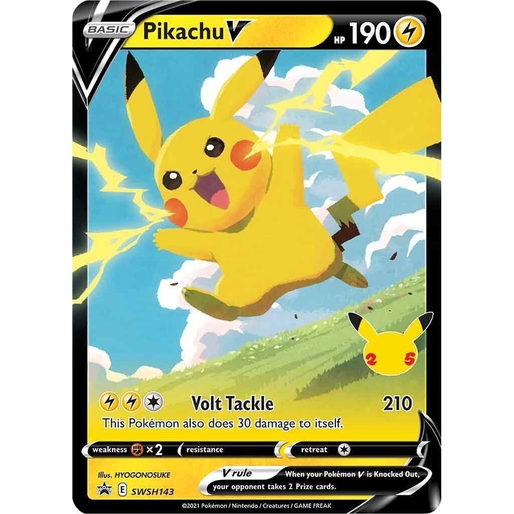 Pikachu V - SWSH143 (SWSH143) (SWSH: Sword & Shield Promo Cards) - PokeBox USA