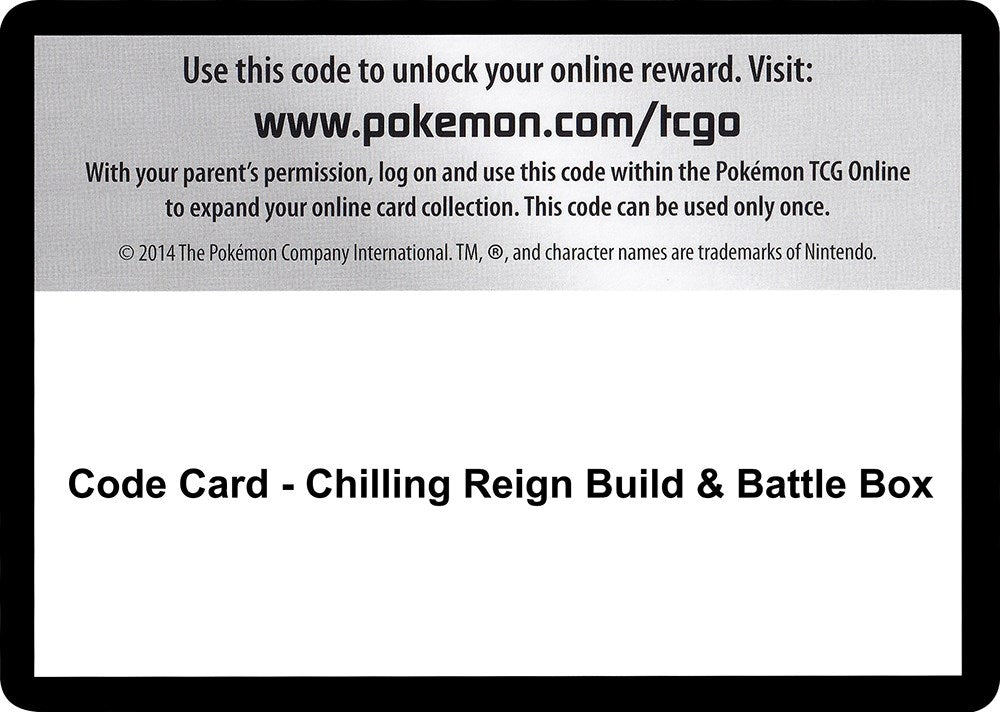 Image for Code Card - Chilling Reign Build & Battle Box (SWSH06: Chilling Reign) (SWSH06) - Pokemon