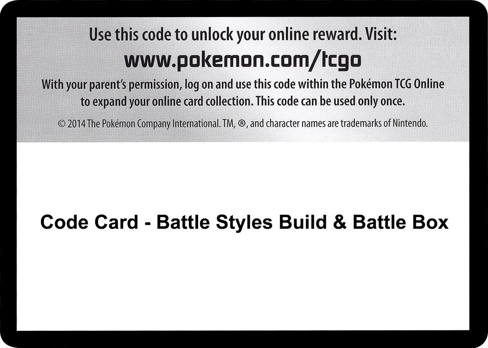 Image for Code Card - Battle Styles Build & Battle Box (SWSH05: Battle Styles) (SWSH05) - Pokemon