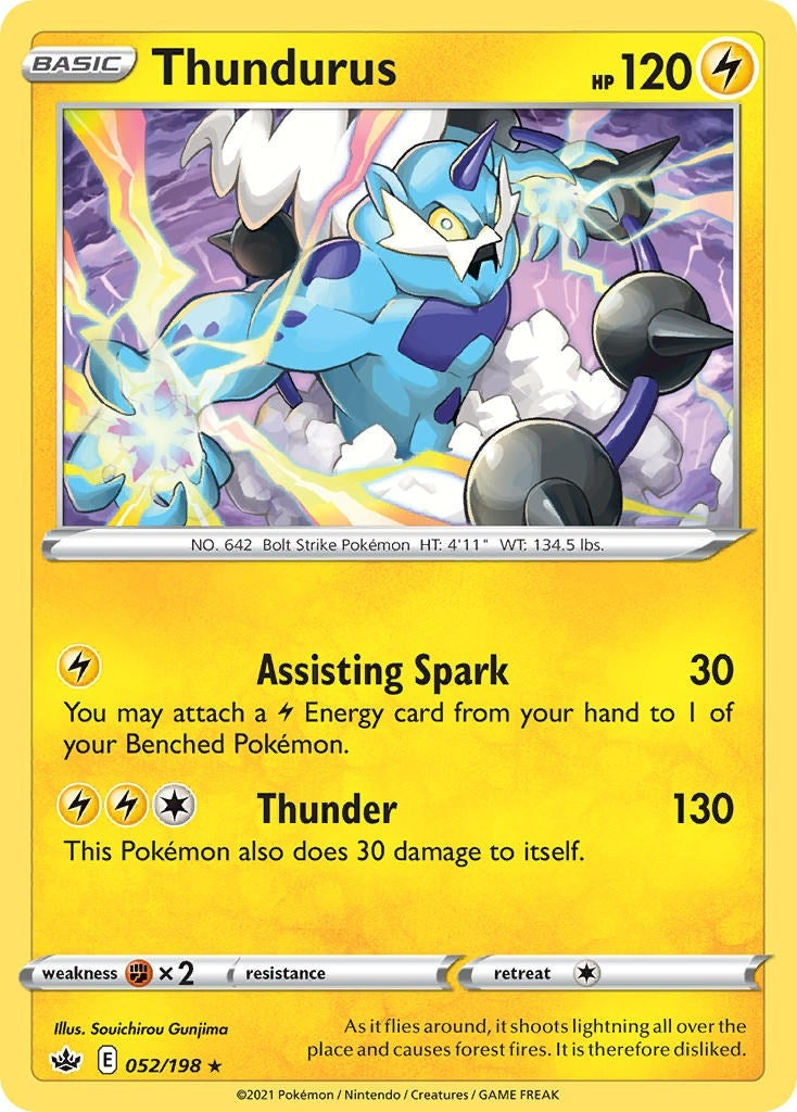 Image for Thundurus (052/198) (Deck Exclusives) (PR) - Pokemon