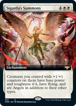 Sigarda's Summons (Extended Art) (353) (Innistrad: Crimson Vow)