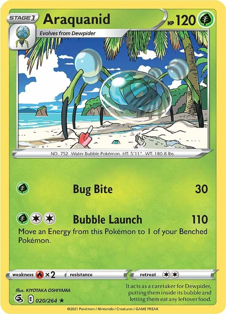 Image for Araquanid (020/264) (SWSH08: Fusion Strike) (SWSH08) - Pokemon