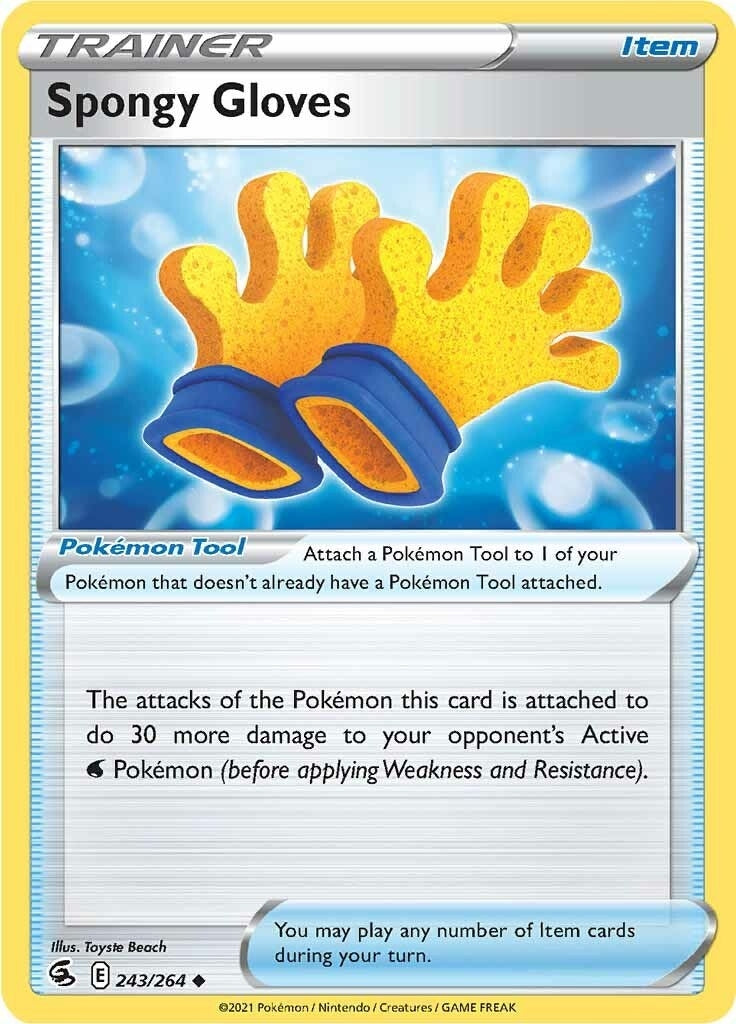Image for Spongy Gloves (243/264) (SWSH08: Fusion Strike) (SWSH08) - Pokemon