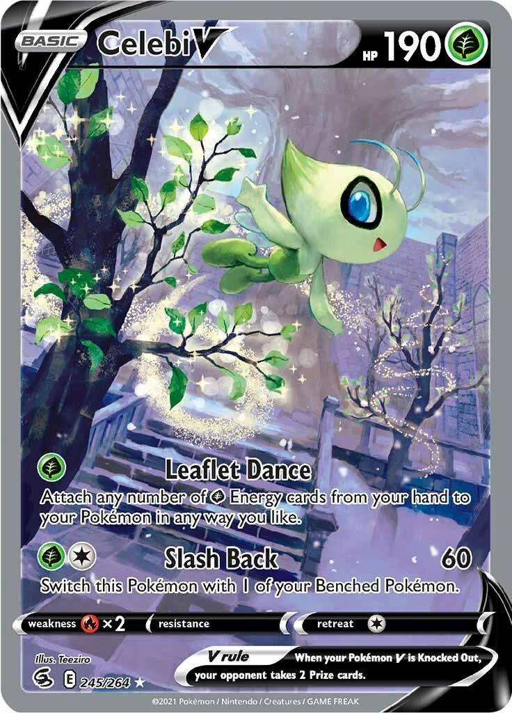 Image for Celebi V (Alternate Full Art) (245/264) (SWSH08: Fusion Strike) (SWSH08) - Pokemon