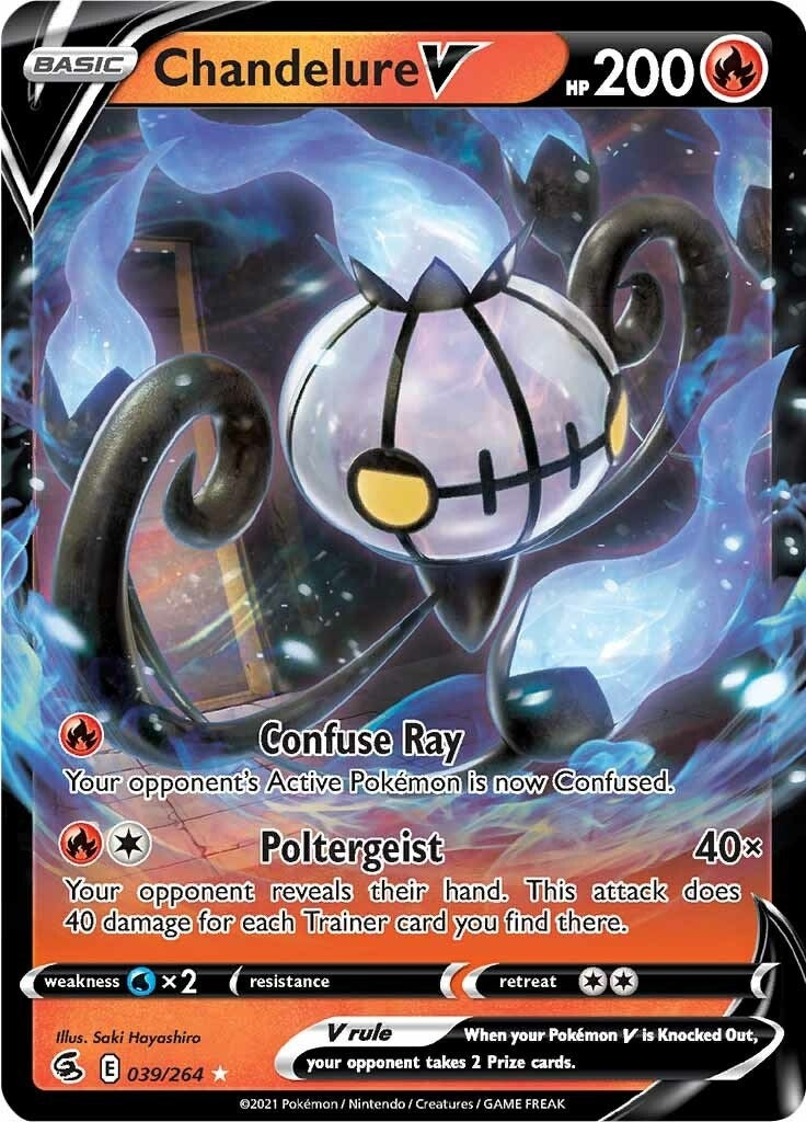 Chandelure V (039/264) (SWSH08: Fusion Strike)