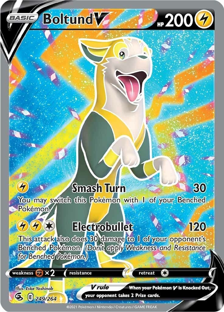 Boltund V (Full Art) (249/264) (SWSH08: Fusion Strike)