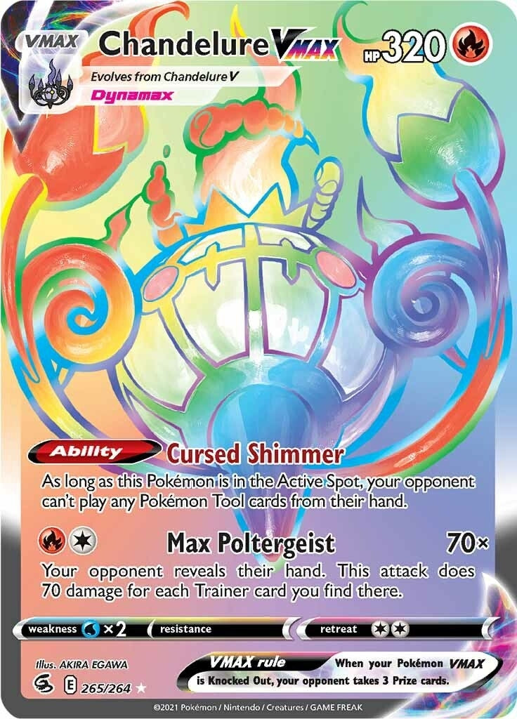Image for Chandelure VMAX (Secret) (265/264) (SWSH08: Fusion Strike) (SWSH08) - Pokemon