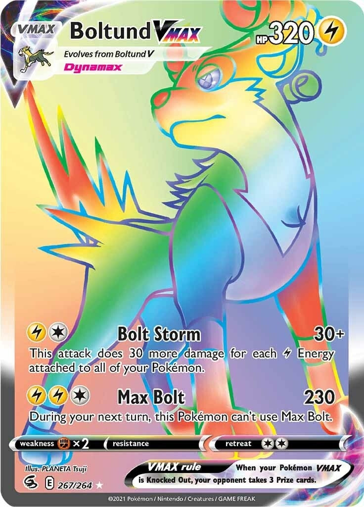 Image for Boltund VMAX (Secret) (267/264) (SWSH08: Fusion Strike) (SWSH08) - Pokemon