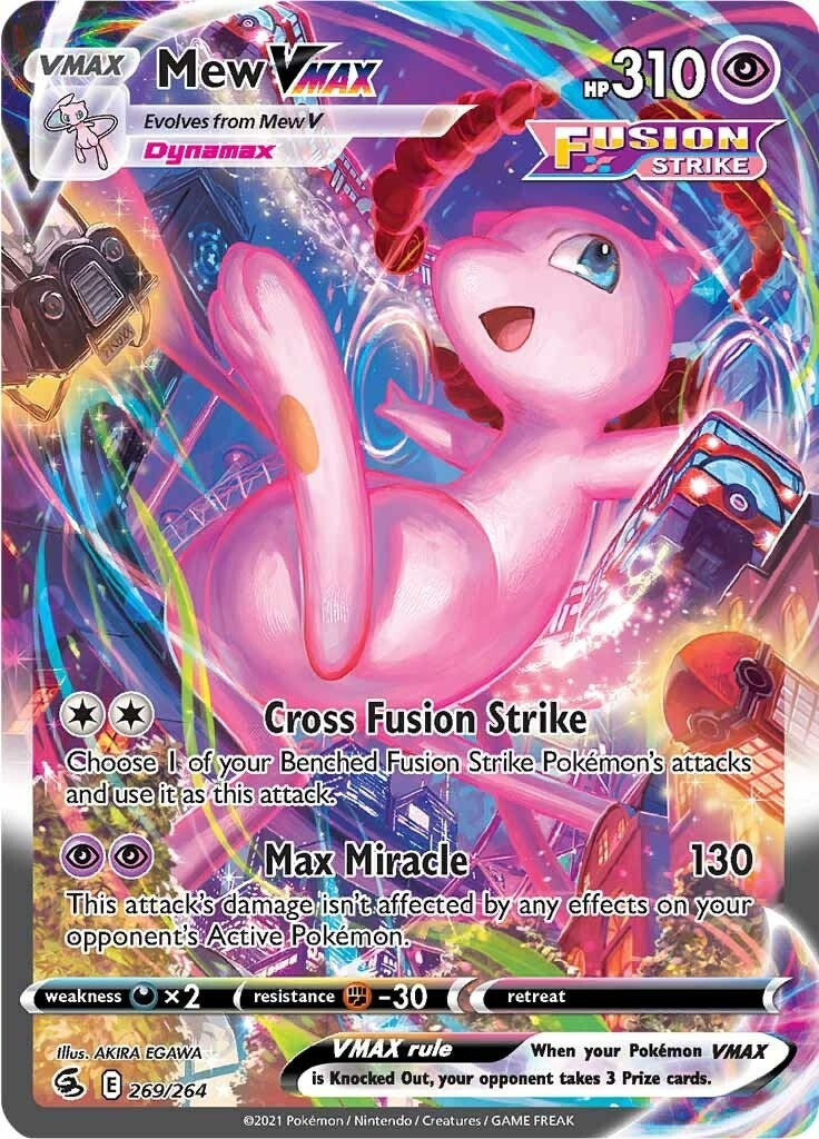 Image for Mew VMAX (Alternate Art Secret) (269/264) (SWSH08: Fusion Strike) (SWSH08) - Pokemon
