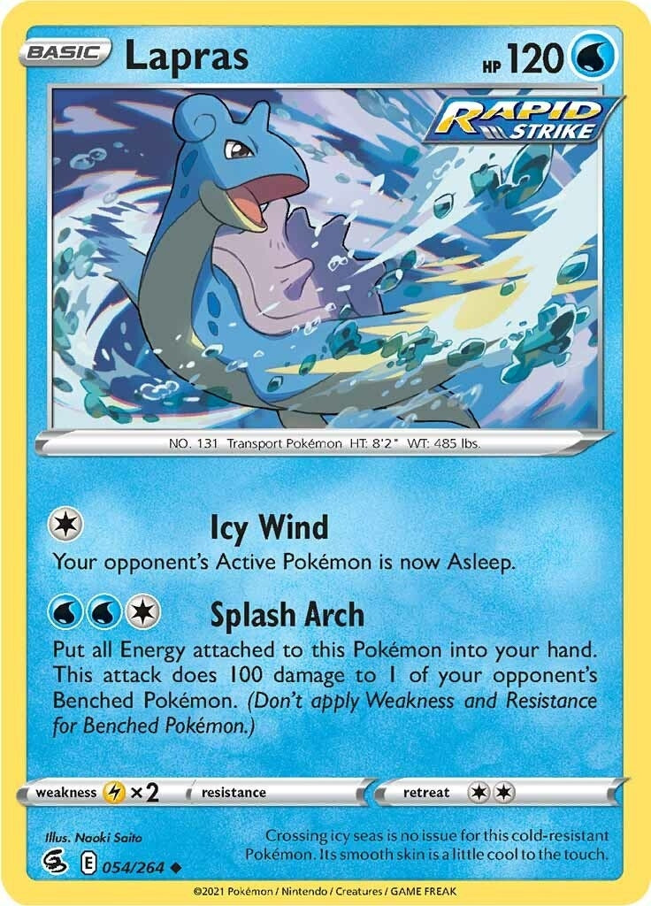 Image for Lapras (054/264) (SWSH08: Fusion Strike) (SWSH08) - Pokemon