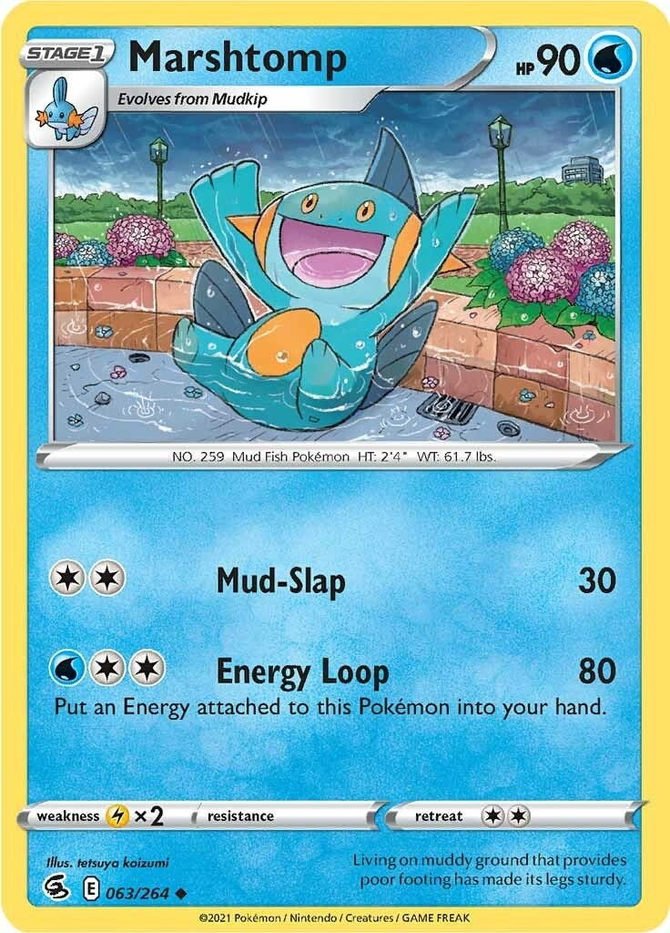 Image for Marshtomp (063/264) (SWSH08: Fusion Strike) (SWSH08) - Pokemon
