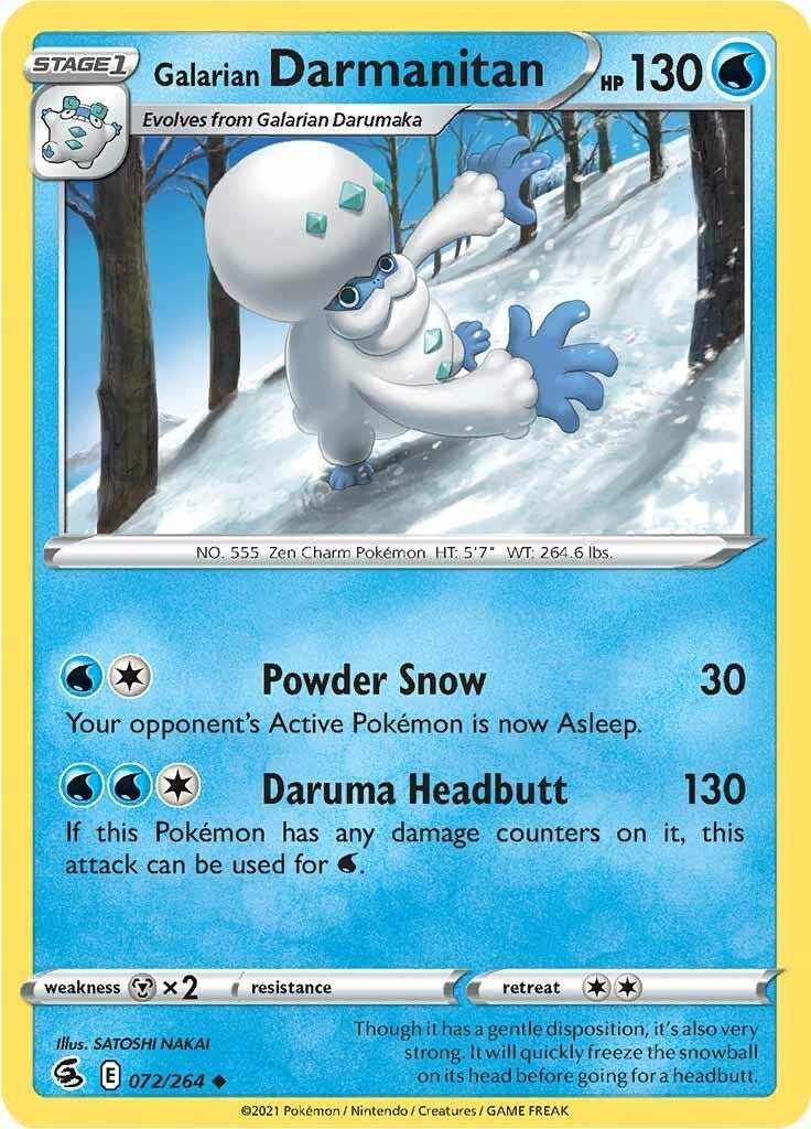 Image for Galarian Darmanitan (072/264) (SWSH08: Fusion Strike) (SWSH08) - Pokemon