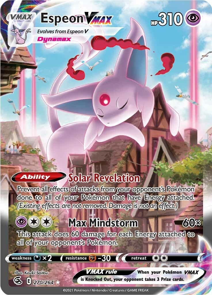 Image for Espeon VMAX (Alternate Art Secret) (270/264) (SWSH08: Fusion Strike) (SWSH08) - Pokemon