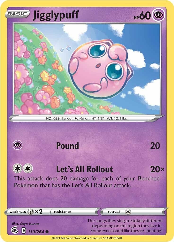 Image for Jigglypuff (110/264) (SWSH08: Fusion Strike) (SWSH08) - Pokemon