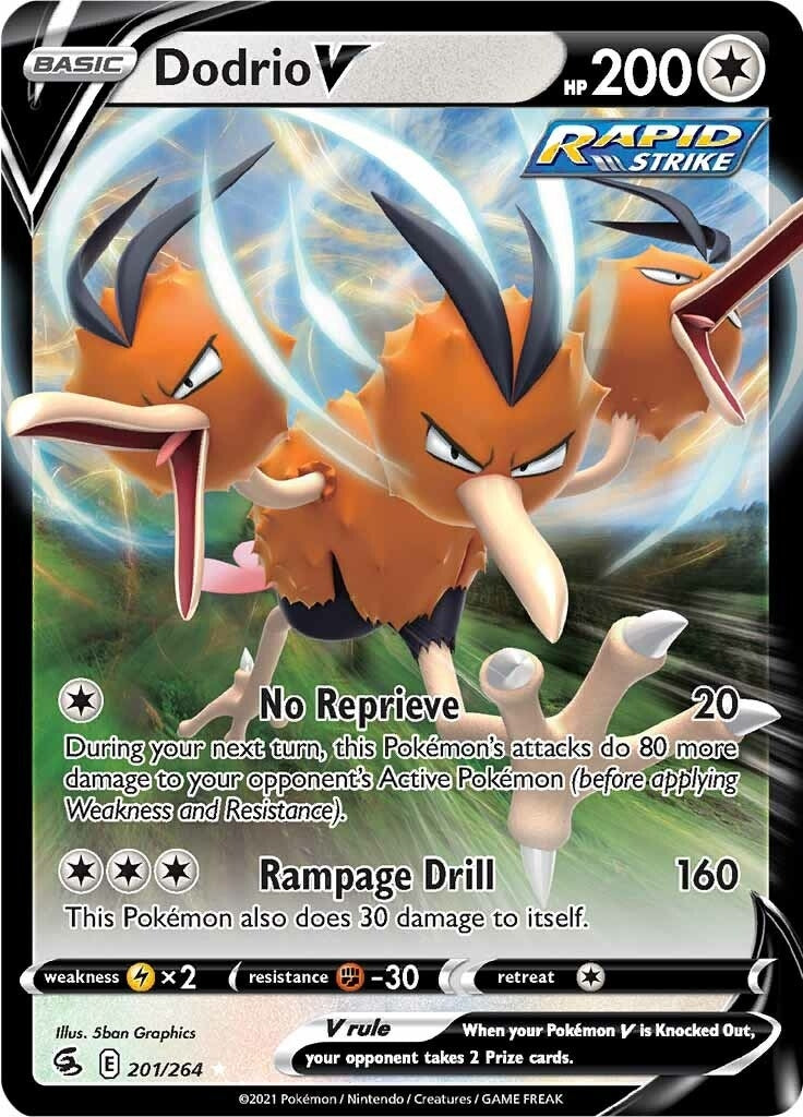 Image for Dodrio V (201/264) (SWSH08: Fusion Strike) (SWSH08) - Pokemon
