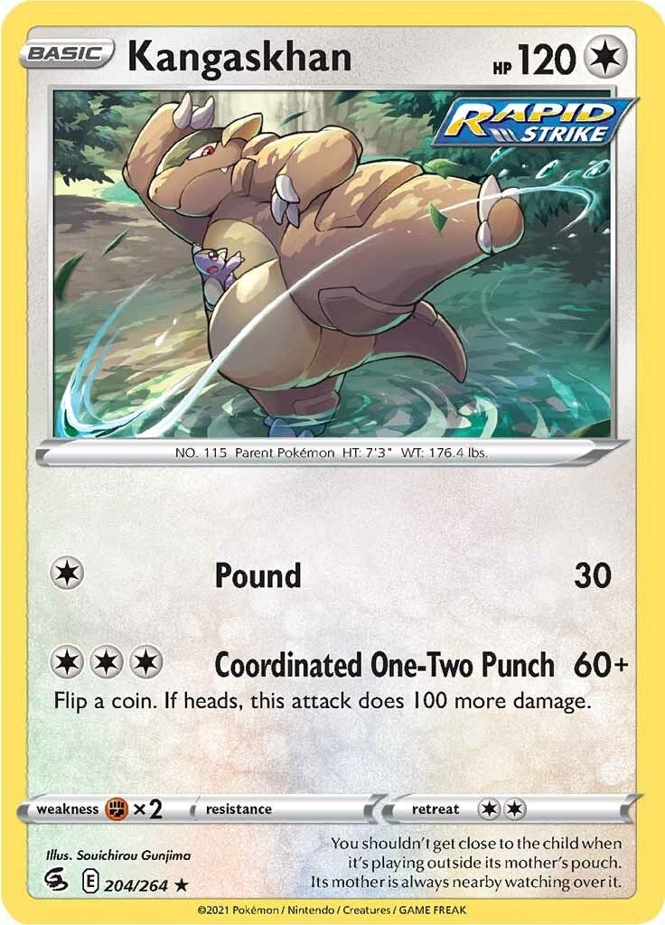 Image for Kangaskhan (204/264) (SWSH08: Fusion Strike) (SWSH08) - Pokemon