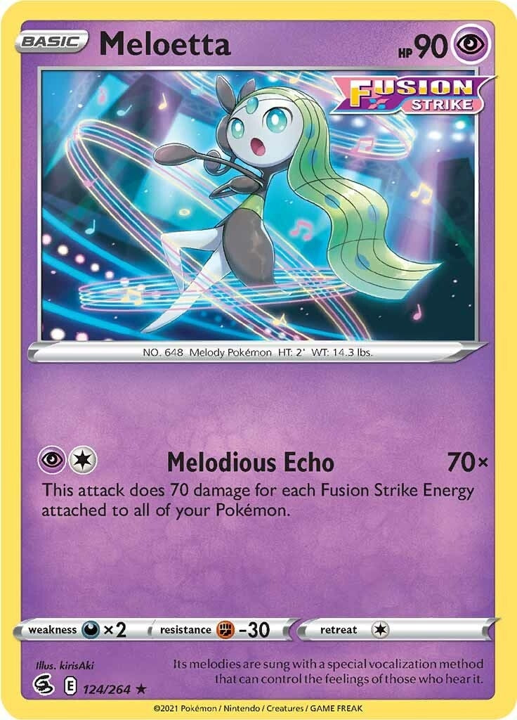 Image for Meloetta (124/264) (SWSH08: Fusion Strike) (SWSH08) - Pokemon