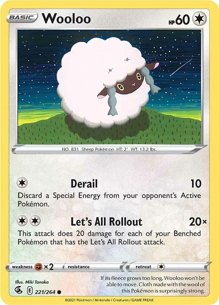 Image for Wooloo (221) (221/264) (SWSH08: Fusion Strike) (SWSH08) - Pokemon