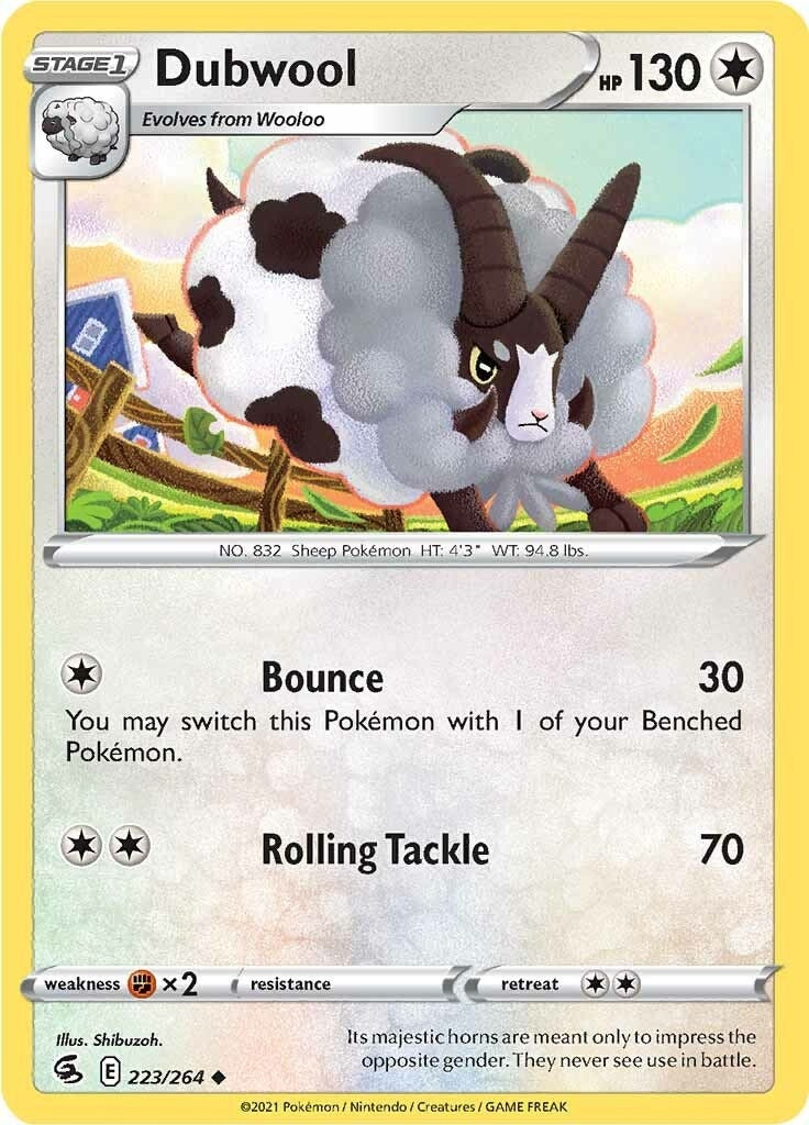 Image for Dubwool (223/264) (SWSH08: Fusion Strike) (SWSH08) - Pokemon